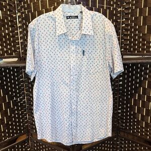 Ben Sherman Button-down Short Sleeved Shirt Size XL ⛵️